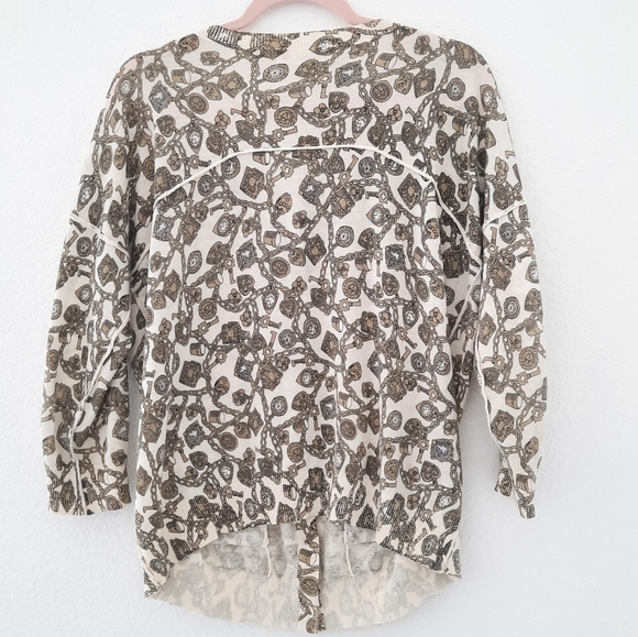 Anthropologie Charlie & Robin Lock & Key Cardigan Sweater L - Picture 3 of 8